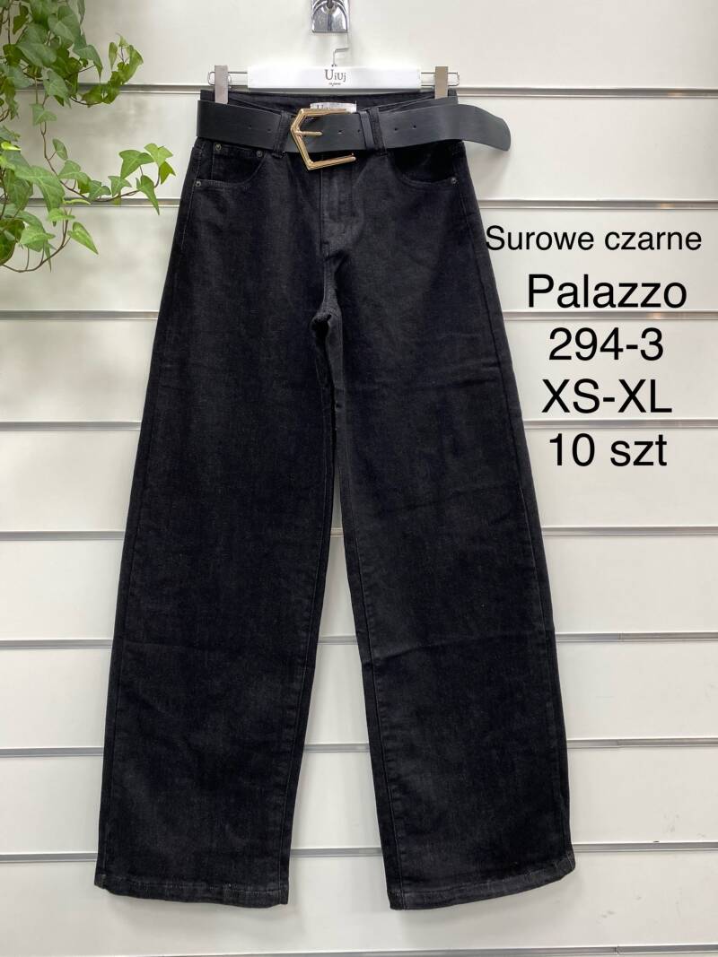 Spodnie damskie jeans Roz XS-XL, 1 kolor Paczka 10 szt